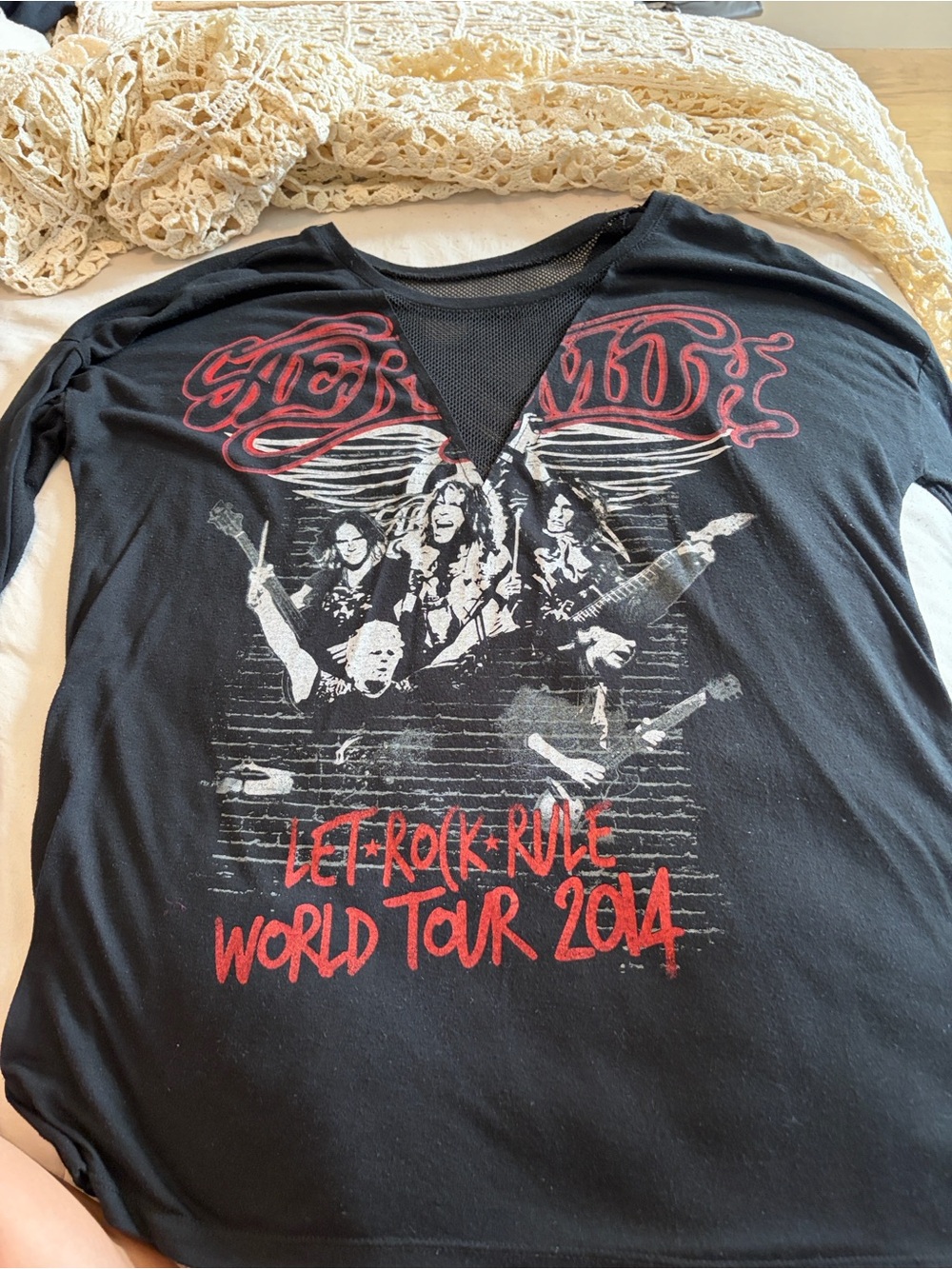 Aerosmith Black 'Let Rock Rule World Tour 2014'